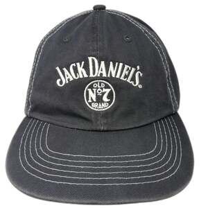 Jack Daniel's Baseball Cap Gray White One Size Old No 7 Contrast Stitch Hat